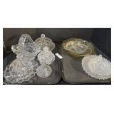 EAPG Glass Dishes & Bowls, Yellow Depression Bowl.