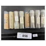 8 Rolls 1940-2014 Jefferson Nickels.