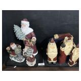 Christmas Santa Claus Figures.