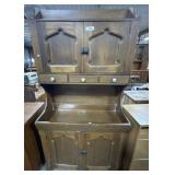 Vtg Farmhouse DrySink Hutch.