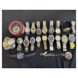 20 Fashion Wrist Watches & 2 Pocket Watches.