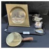 Sheffield Silver Cream & Sugar Set, Silent Butler.