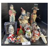 Christmas Snowmen, Goebel Hummel Bell.