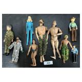 8 Vintage Action Figures, Marx, GI Joe.