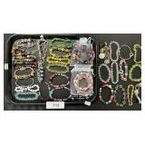 Glass Charm Bracelets, Beaded Bracelets.