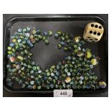 Ribbon Core Marbles & Dice Pencil Holder.