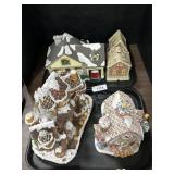 Fiber Optic & Ceramic Christmas Buildings.