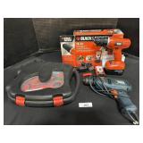 Black & Decker Corded & Battery Drill, Zipsaw.