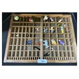 Letter Press Tray & Figurines.