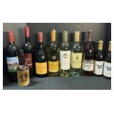 Rose, White, Red Wine Bottles, Abbott & Co Bottle*