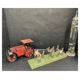 Marx Wind Up Steam Roller, Lead Soldiers.