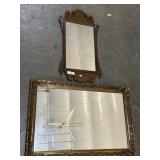 2 Wall-Hanging Mirrors.