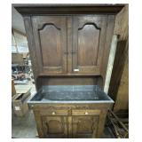 Antique Country Step-Back Cupboard/Dry Sink.