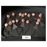 Vintage Handmade Pipe Cleaner Ornaments.