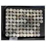 84 90% Silver Halves, JFK, Franklin, Walking.