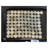 81 90% Silver JFK & Franklin Halves.Total weight