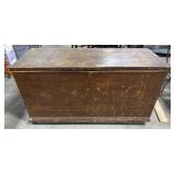Vtg Dovetailed Blanket Chest.