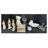 Willow Tree Angels, Glass Birds & Ring Holder.