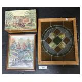 Coca-Cola Wood Box, Hershey Water Color Print.