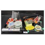 Fishing Gear, Line, Bait, Fish Finder, Hooks.