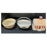 Nestle Tollhouse Cookie Jar, Basket & Bowl.