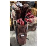 Vtg Lynx & Wilson Golf Clubs & Bag.