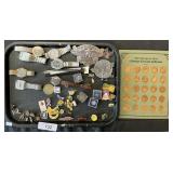 Antique Car Coins, Costume Jewelry Pins, Fashion