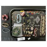 Sterling Silver Bracelet, Costume Jewelry.