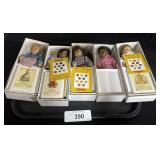 5 Mini American Girl Dolls W/ Boxes.
