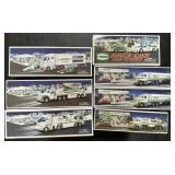7 NOS Hess Trucks, Racers, Plane, Helicopter.