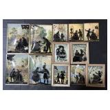 Victorian Era Style Domed Glass Silhouette Art.