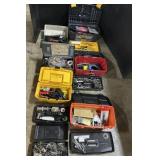 Toolboxes w/ Tools, Sockets, Wrenches.