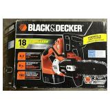 Black & Decker Cordless Chainsaw.