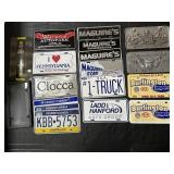 Various Booster License Plates, 2 License Plates.