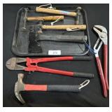Bolt Cutters, Body Hammers, Hatchet, Joint Pliers.