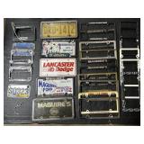 2 Pa License Plates, Booster Plates, Plate Frames.