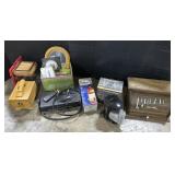 VCR/DVD, Mini Coffee Pot, Shoeshine Box.