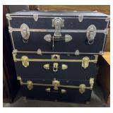(3) Vtg Trunks.