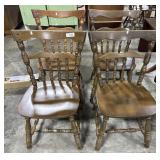(4) Early American Style Dining Chairs.