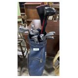 Vtg MacGregor Golf Bag & Clubs.