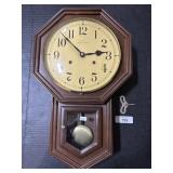 Hamilton Wooden Chime Wall Hanging Clock.