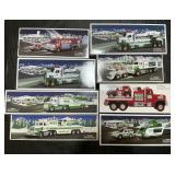 8 NOS Hess Trucks, Jet, Helicopters, Spaceship.
