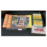 ERTL Car Bank, Matchbox Train Set, Winross Trucks.