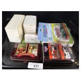 Lot Of Matchbox Cars, Hersheys Toys, & Cards.