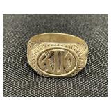 10K Gold Monogram Ring.
