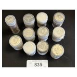 1776-1976 Bicentennial Halves Dollars & Quarters.