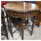 Vtg English Walnut Parlor Table.