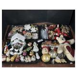 Blown Glass & Victorian Style Xmas Ornaments.