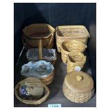 8 Longaberger Baskets.