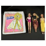 Vintage Barbies & Golden Dream Barbie Case.
